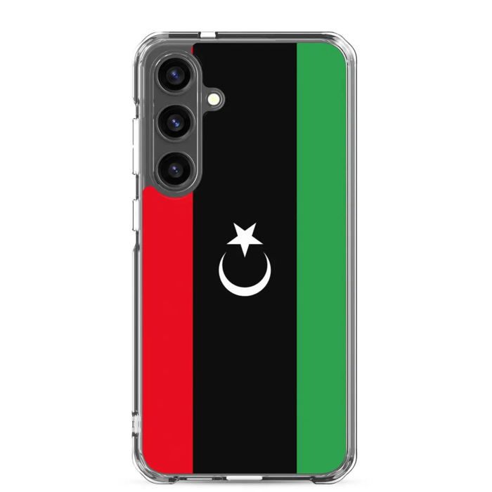Coque Téléphone - Samsung - Galaxy S24 Ultra - Drapeau Libye - Souple - Multicolore