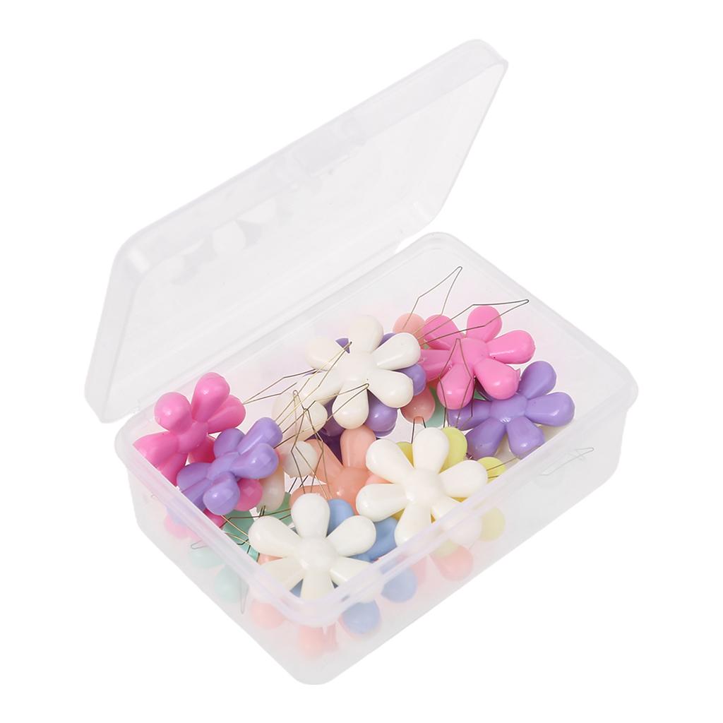 20pcs/box Flower Shape Wire Loop Needle Threaders for Cross Stitch Embroidery Sewing Needlework Thread Guide