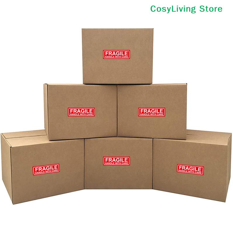 500Pcs/Roll DIY Fragile Stickers The Goods Please Handle With Care Warning Labels Supplies