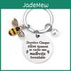 Eye-catching And Meaningful Stainless Steel Bee Keychain For Memorable Gift Giving