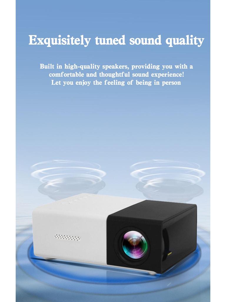 YG310 LED Home HD 1080P Mini Projector - Little Yellow Machine
