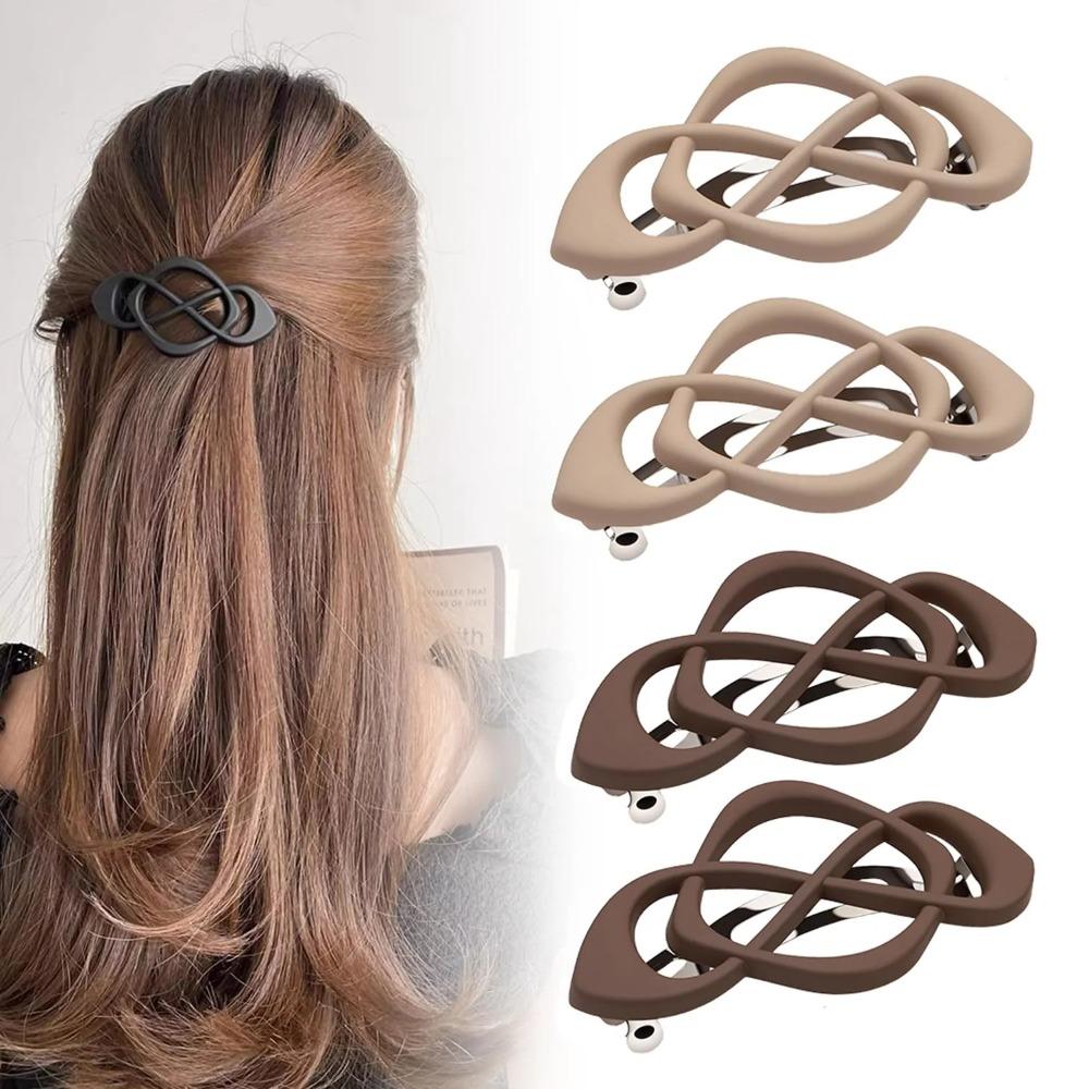 4er-Pack Vintage Französische Spangen Haarspangen, 2026 Neue Haarspangen Accessoires für Damen, Starker Halt Kein Verrutschen Styling (Stil D)
