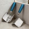 2Pcs Stainless Steel Drywall Corner Trowel with Soft Grip Handle Interior Exterior Corner Blades Ergonomic Anti-Slip Rubber Handle Masonry Corner Tool