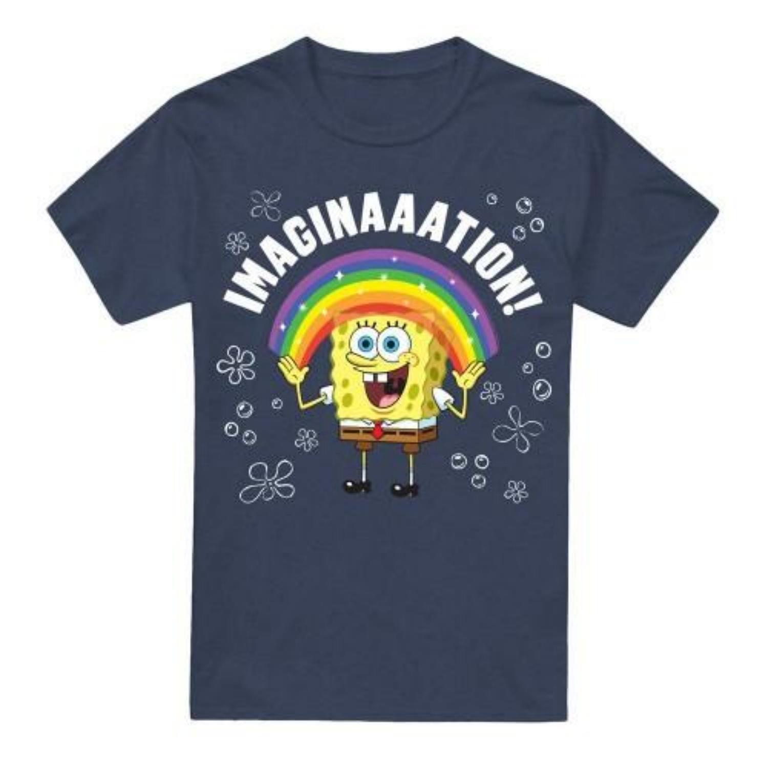 SpongeBob SquarePants Unisex Adult Imagination T-Shirt S чёрный