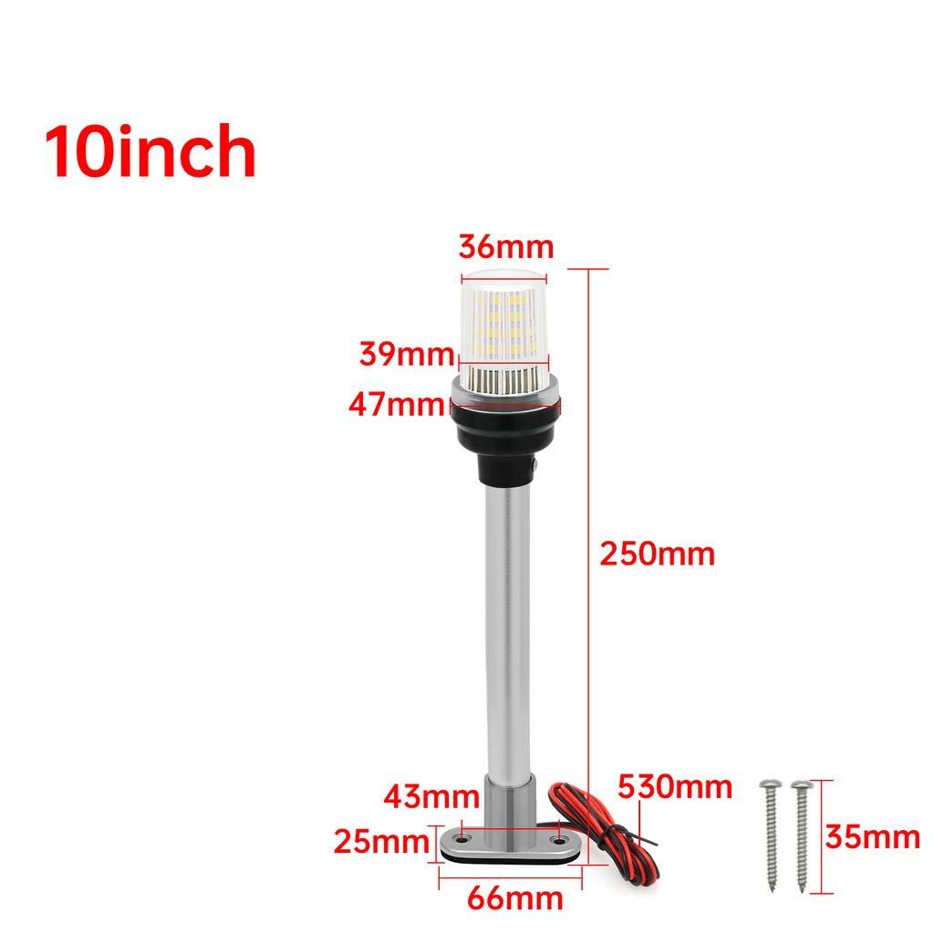 Światło nawigacyjne LED HD Wodoodporne Składane Światło Odpowiednie dla 12V-24V Morski Jacht Żaglowy Sygnał Obrót 180° Światło Energooszczędne