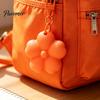 Lip Balm Holder Keychain Silicone Flower Lipstick Keychain, Portable Carrier for Bag Accessory Backpack Handbag, Travel Gloss Women