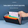 Colored Edge 13-Layer Accordion B6 Bill and Invoice Organizer