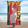 Anime M-Makima C-Chainsaw M-Mans Microfiber Blanket Quick Drying Beach Towels Oversized Printing Super Absorbent Pool Towel Blanket