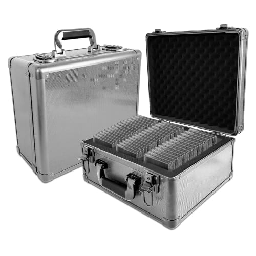 

HG CHASING TRIBE PSA BGS Storage Case, Aluminum Alloy Deck Case [2025 Latest Upgrade], Fits Screw-Down Decks, Large Capacity 117-Pack Storage for PSA