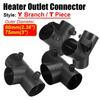 60mm/75mm Y/T Car Heater Air Vent Ducting Piece Exhaust Open Closable Regulatin Parking T7Y7