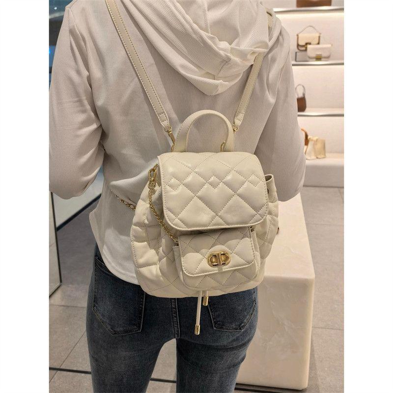 Универсальная сумка-цепочка с ромбовидным узором Женская 2025 Ароматный ветер Рюкзак Кроссбоди На плечо