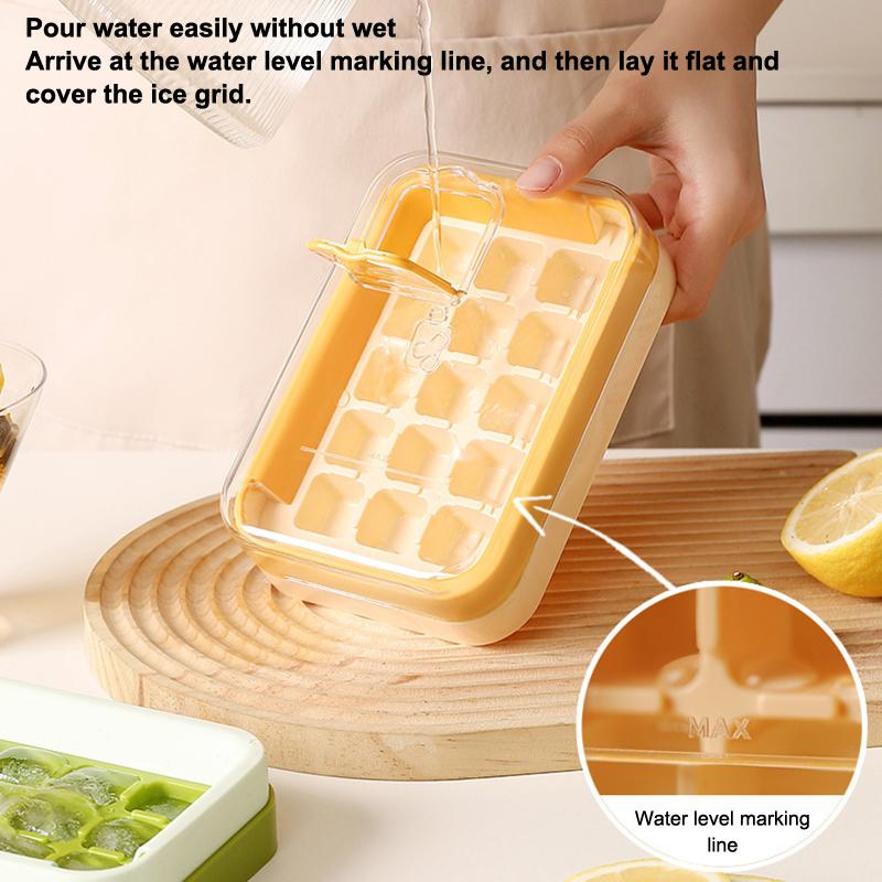 Ice Tray Mold Household Whiskey Reusable Ice Cubes Press For Quick Ice Release Ice-Making Storage Box Freezing Ice Cubes