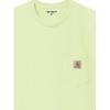 Carhartt WIP Logo Patch Pocket Short Sleeve T-Shirt Men Tops Green I030434-2P6-XX