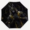 1PC Anubis Egyptian Umbrella-8-Rib Reinforced, Automatic Open, Lightweight & Durable, Cute Fashion Accessory for Outdoor, Beach or Casual Use, Beach U