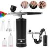 1set Airbrush Nail Art Painting Kit with Compressor Mini Airbrush for Nail Art Cake Painting Portable Hand Sprayer Gun Airbrush Nail