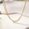 Mcel 14K Stella Link Two-Line Necklace