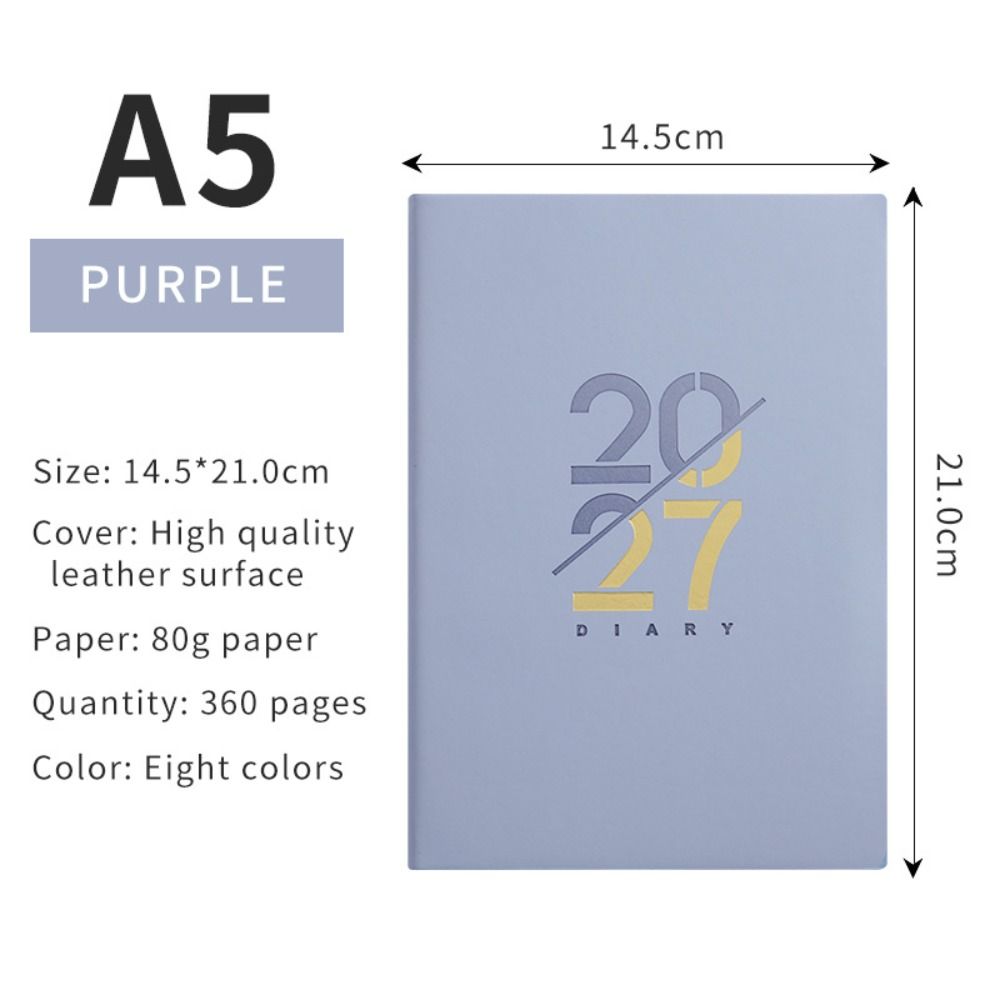 A5 2027 Schedule Planner 12 Month Agenda Planning Notebook New Planner Notepad  Time Management