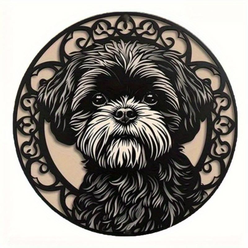 

2D Плоский 20*20см, Круглая Деревянная Табличка, Декор на Тему Собак, Подарки, для Бара, Отеля, Кафе, Дома, Кухни, Сада, Декора Спальни. 20*20cm
