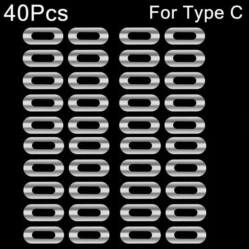 40/1PCS Charging Port Protector Film Sticker For IPhone 16 15 Pro Max 15Plus Samsung Universal Phone Speaker Dust Mesh Sticker