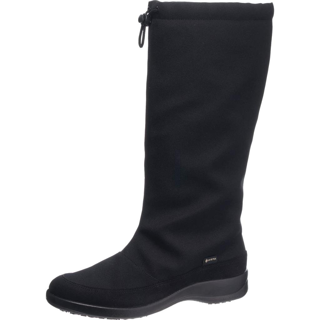 Asahi Top Dry Women's Waterproof and Breathable Gore-Tex Rain Boots (Model TDY3992), Black, Size 23.0 Cm, 3E