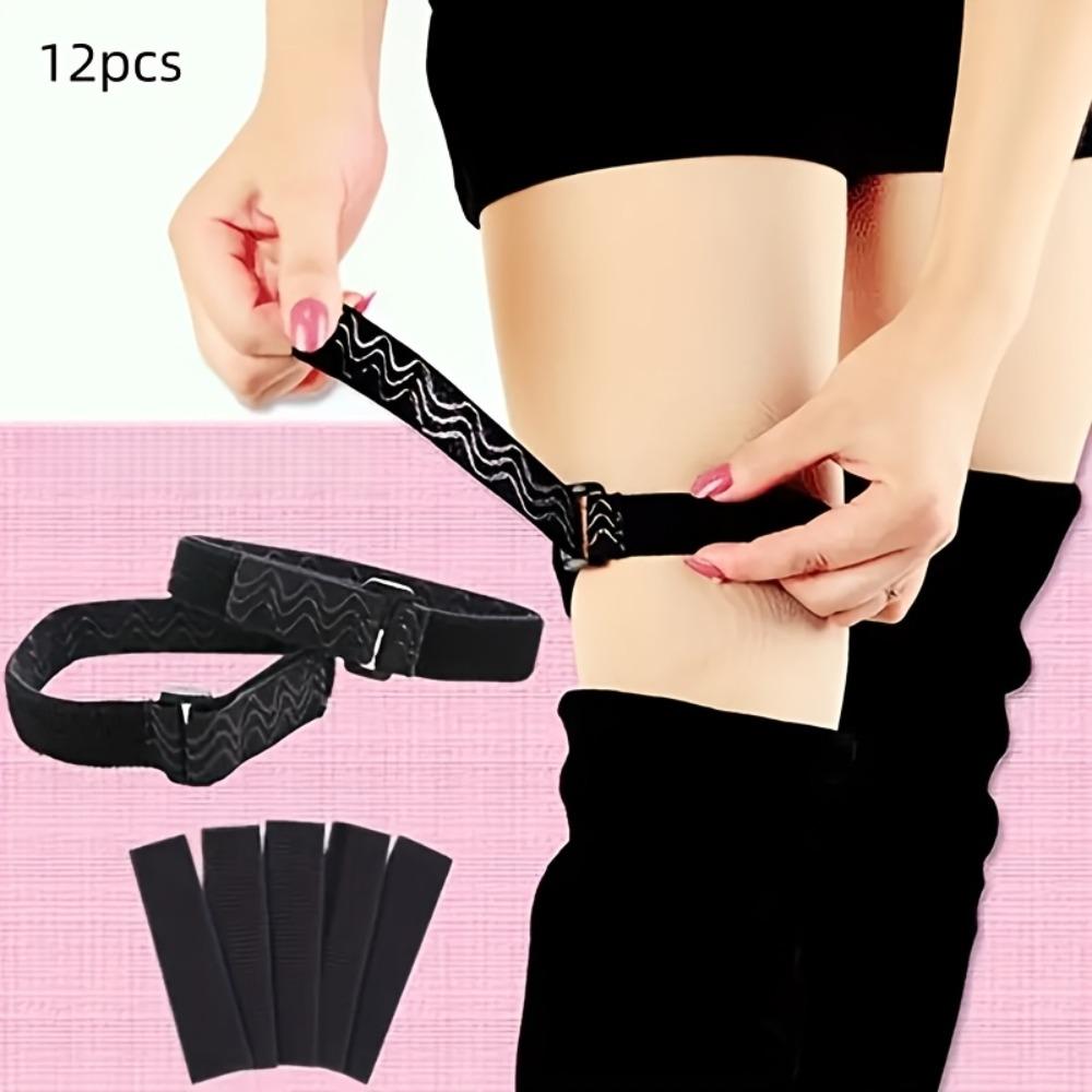 1 Pair Boot Straps for Thigh High, Knee Boot Straps Adjustable Elastic Thigh High Boots Bands with