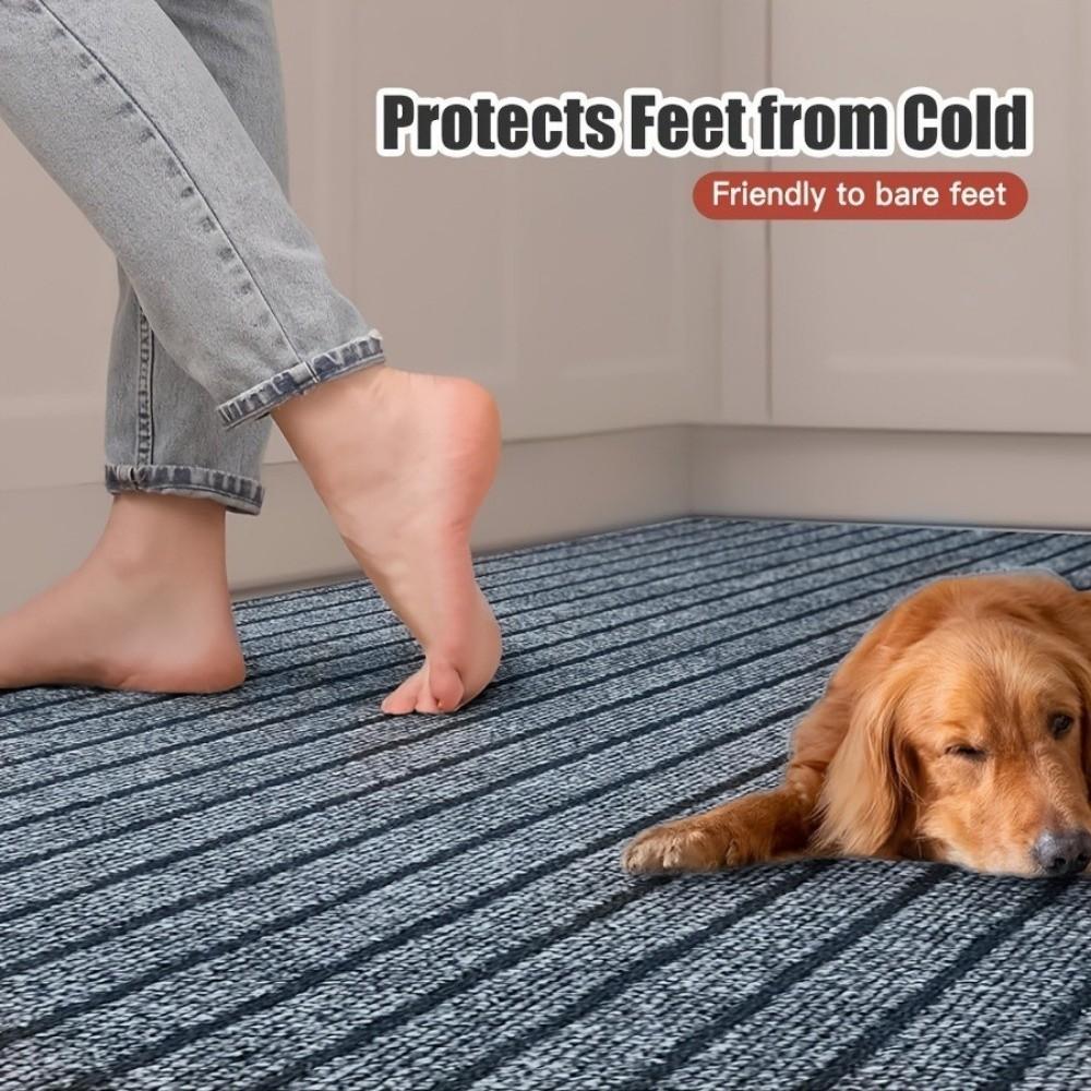 Non-slip Self-Adhesive Carpet Absorbent Cat Scratching Mat Striped Door Mat Stair