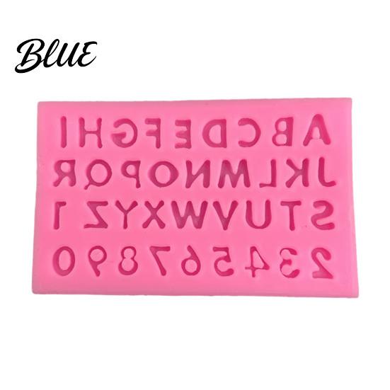 Flexible Molds for Fondant Alphabet Number Silicone Mold Cake Decorating Mini Letters 0-9 Baking Tool Bakery Supplies Cakes Non-stick Resin