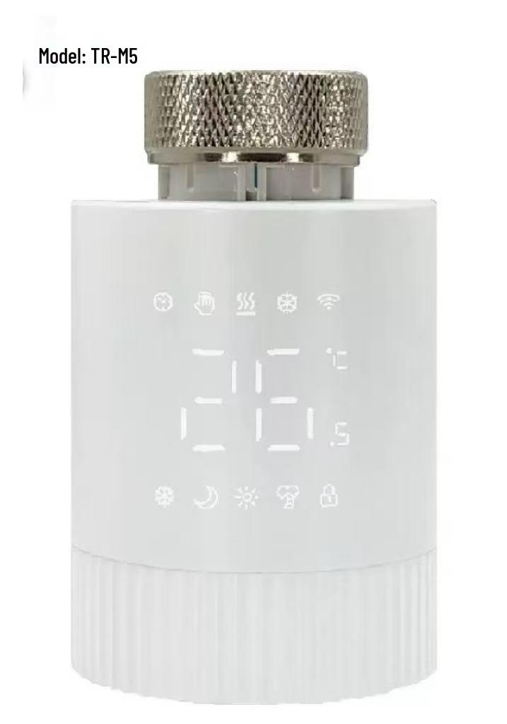 Smart WiFi/ZigBee Thermostat Valve: App/Voice-Controlled Radiator Temperature Controller