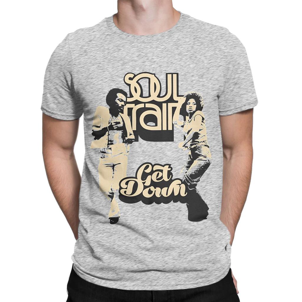 Soul Train Poster Funny Graphic 100 Cotton TShirt Soul Train Tees Tops For Unisex