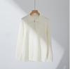 Men's Autumn/Winter Half-Zip Ribbed Knit Polo Sweater