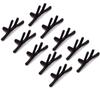 10Pcs Single Hole Cabinet Knobs Pulls Handle Black Drawer Pull Handle  House Kitchen