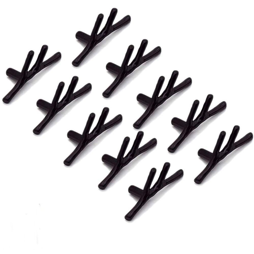 

10 шт., ручки для шкафа с одним отверстием, черная ручка для выдвижного ящика, домашняя кухня