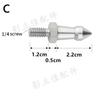 Stainless Steel Camera/Monopod Foot Spike (1/4" & 3/8" M8) – Trekking & Photography Accessory