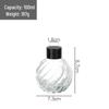 100ml Thickened Glass Aroma Diffuser Bottle for Home Decoration
