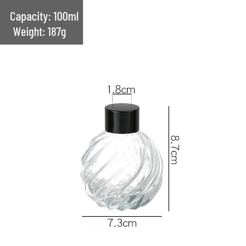 100ml Thickened Glass Aroma Diffuser Bottle for Home Decoration