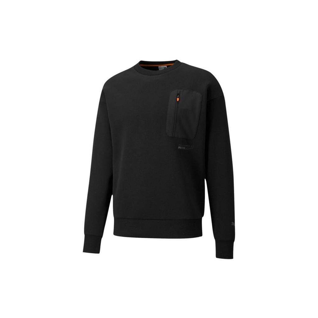 PUMA Protec.t Sweatshirts Men's Black Crew Neck Moderate Regular 534404-01