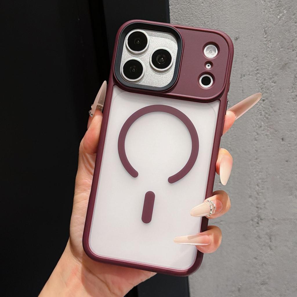 Applicable to iPhone18PROMAX excellent shield translucent magnetic mobile phone case Apple 17 skin feeling anti-drop protective case 16