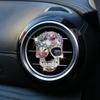 Crystal Skull Car Air Fresheners Car Diffuser Vent Clip Rhinestone Diamond Car Decoration Car Interior Decor For Halloween