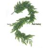 Artificial Norfolk Pine Wreath with Red Berries & Rattan Vines for Cross-Border Christmas Decoration
