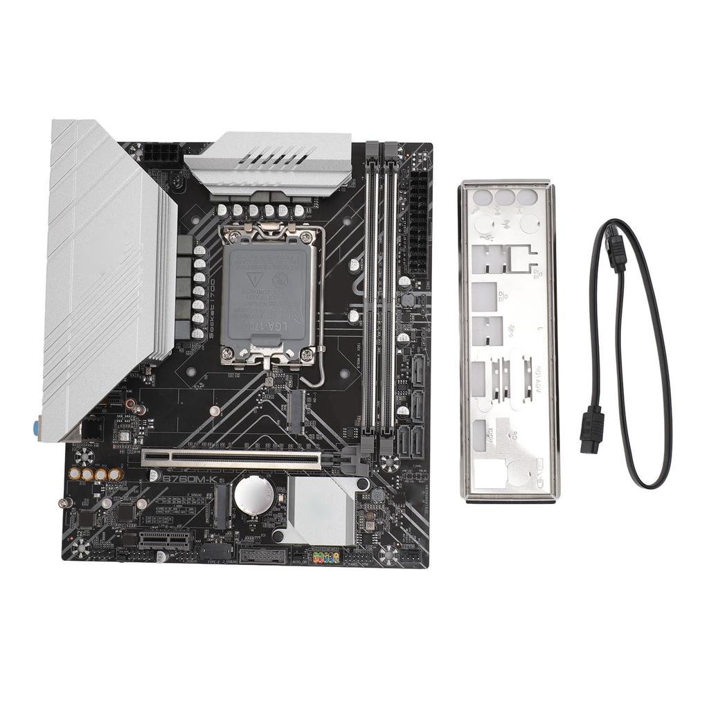 B760M K DDR4 Motherboard LGA1700 for Intel GEN12 13 Series MATX Mainboard with PCIe 4.0 M.2 Slot SATA3.0 USB 3.0 Aura