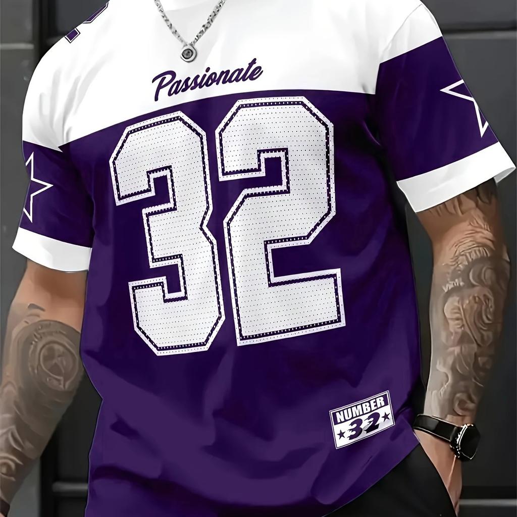 Men's Summer Casual Sports 3D Digital Print T-Shirt