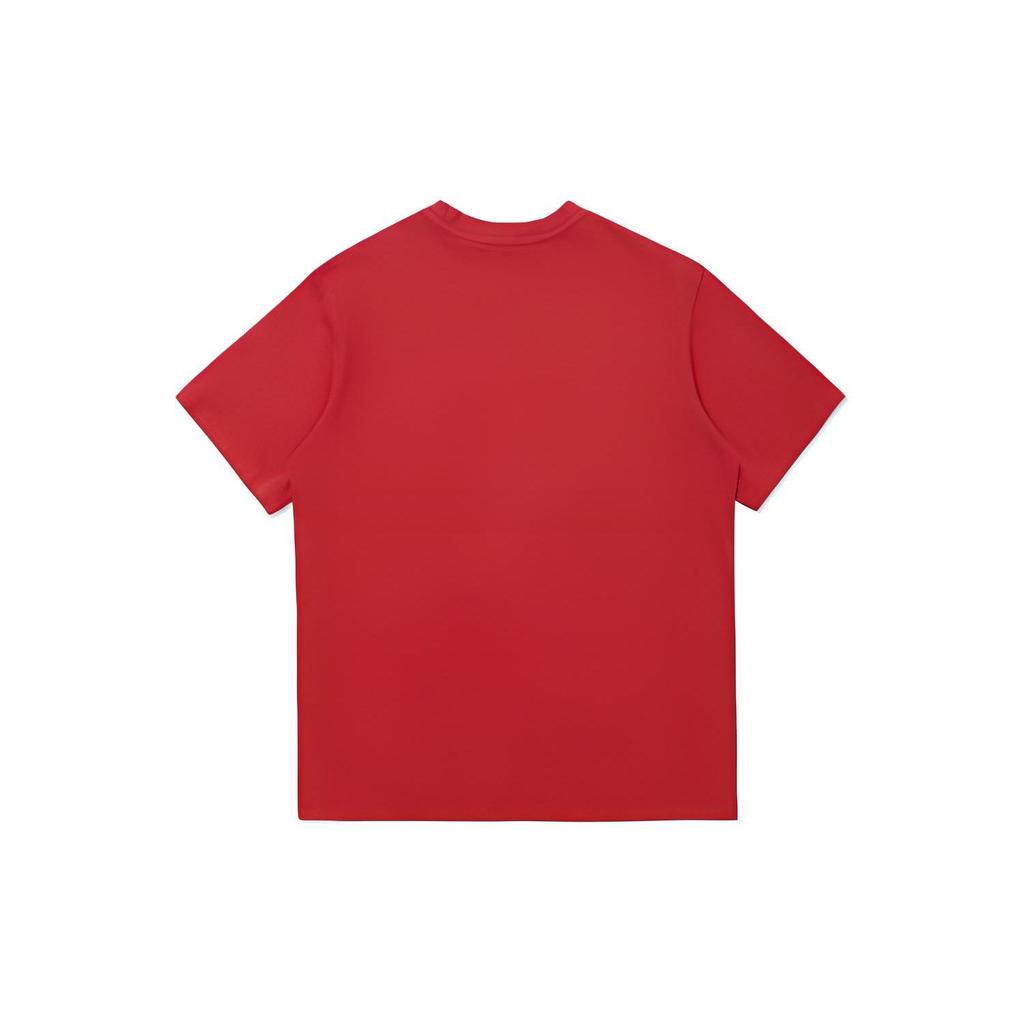 Levis Solid Color Pocket Crew Neck Short Sleeve T-Shirt Men Tops Red A3697-0000