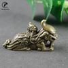 Bronze Brass Beast Affection PiXiu Ornament Decoration Lucky China Mythical Animal Figurines Miniatures Study Desk Decor Crarfts