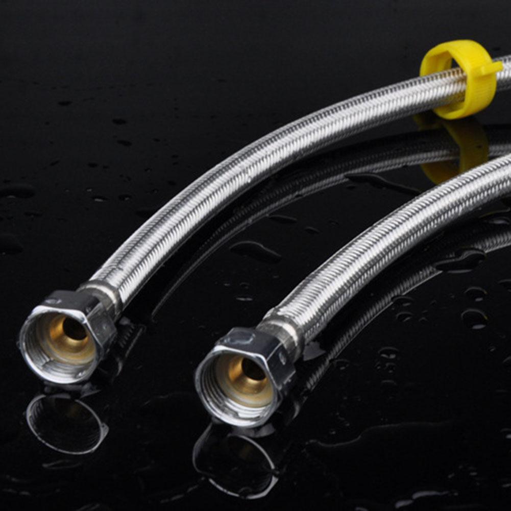 Stainless Steel Plumbing Explosion-Proof Flexible Braided Hose Faucet Water Pipe Faucet Connection Pipe Garden Water Connection