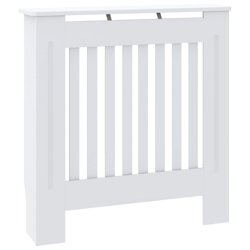 Holzbasierte Heizkörperverkleidung Weiß 78 cm