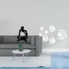 Acrylic Abstract Thinker Statue Mirror Wall Stickers Removable Art Decoration for Tabletop Living