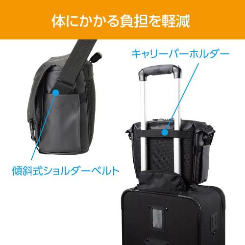 Hakuba [.co.jp Limited] HAKUBA Camera Bag Plus Shell Resist 02 Shoulder Bag M AZ Pure Black Water-resistant PVC Coating Water Resistant/stain Resistan