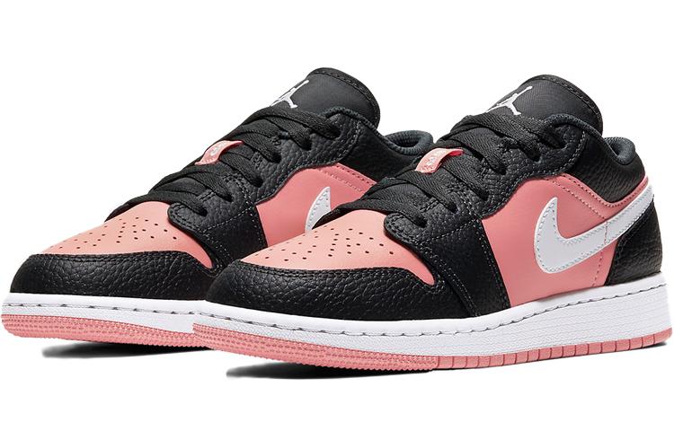 Jordan 1 Low Black Pink Quartz (GS)