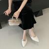 French Temperament Fairy Style Lamb Wool Bag Head Half Slippers Women Wear Autumn and Winter Pedal Pointed Lazy Muller Shoes