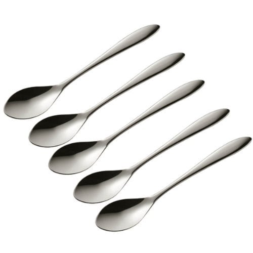 Oaks Smooth Spoons, Set of 5, Made In Japan, TSUBAME TD12